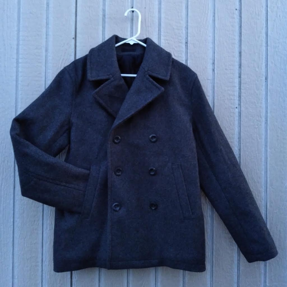 NWT MENS LINED PEA COAT